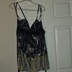 Black and White Paisley Dress